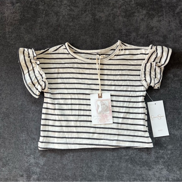 NWT Jessica Simpson 2 Piece Overall Set Size 12 Months - Picture 2 of 9